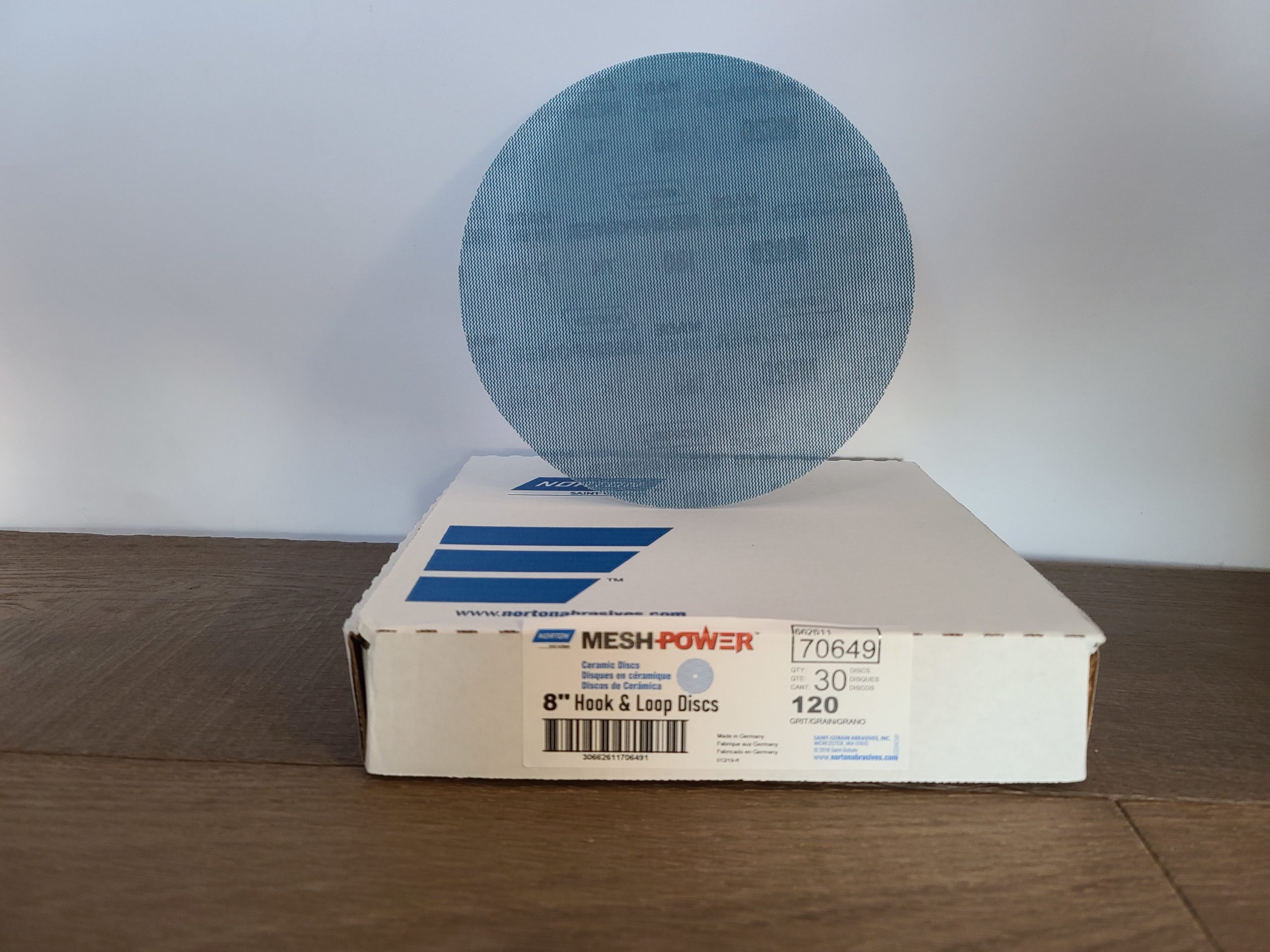 Norton 8" Mesh Power Discs Floor Sandpaper WFS